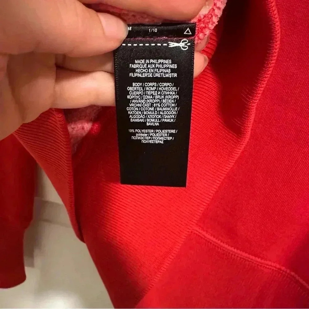 RRL Ralph Lauren Red Fleece Lined Mens Hoodie Size M NWT $265 - Picture 6 of 11